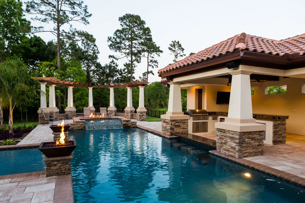 Glen Kernan Swimming Pool and Cabana by Sandifer Design Build - Photo 41