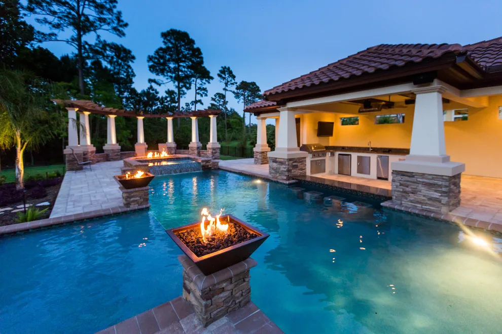 Glen Kernan Swimming Pool and Cabana by Sandifer Design Build - Photo 9