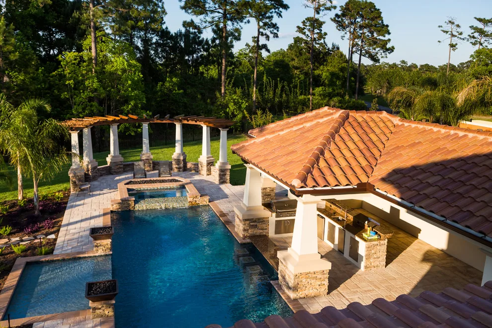 Glen Kernan Swimming Pool and Cabana by Sandifer Design Build - Photo 34