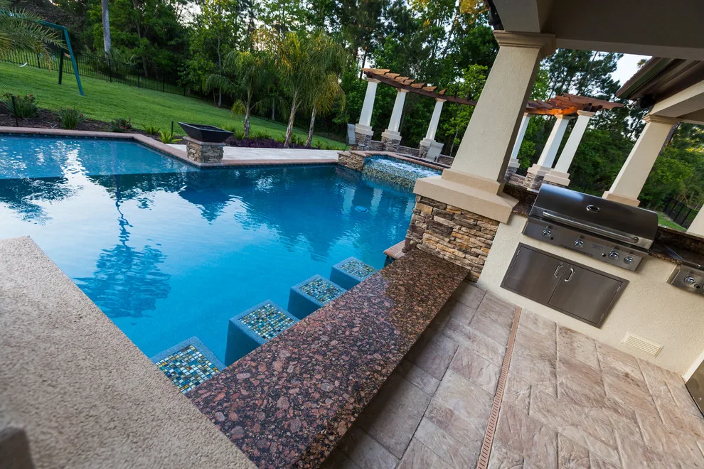 Glen Kernan Swimming Pool and Cabana by Sandifer Design Build - Photo 16