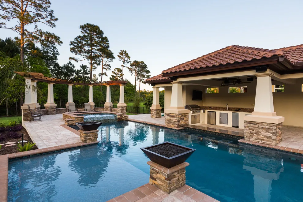 Glen Kernan Swimming Pool and Cabana by Sandifer Design Build - Photo 8