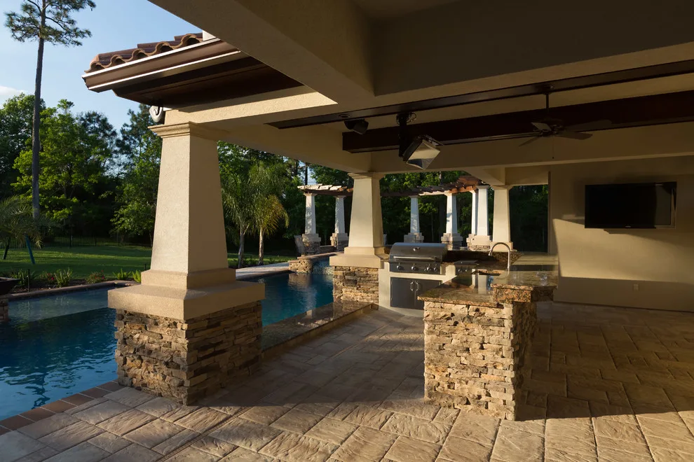 Glen Kernan Swimming Pool and Cabana by Sandifer Design Build - Photo 39