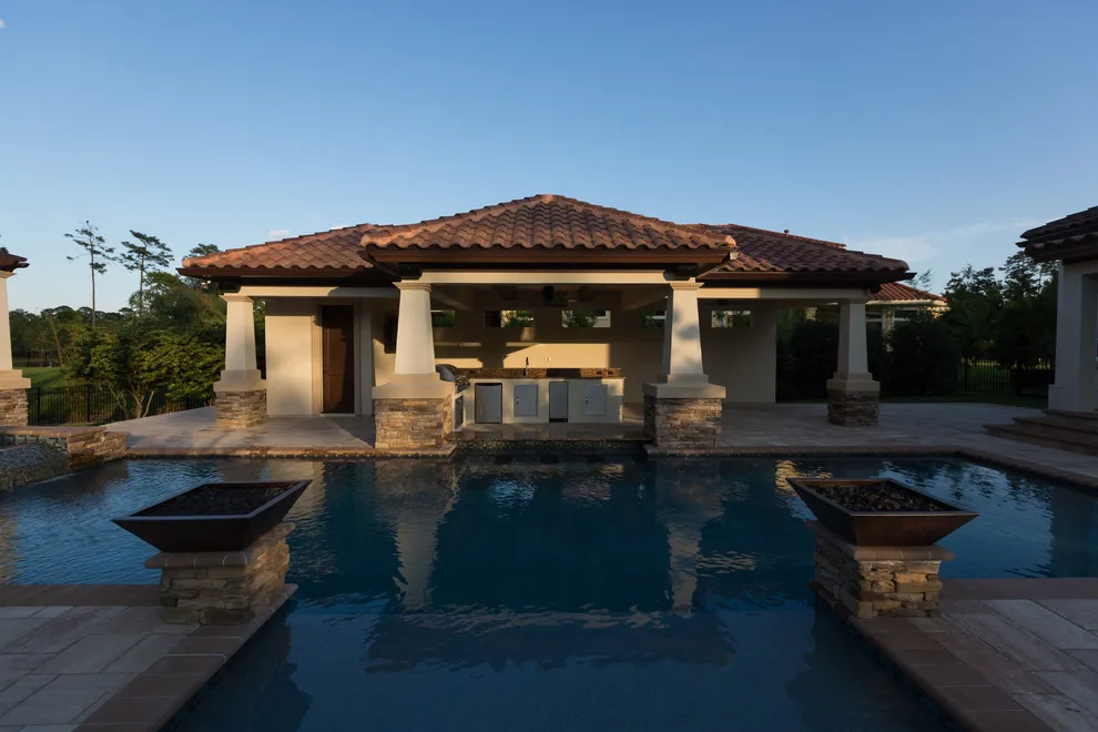 Glen Kernan Swimming Pool and Cabana by Sandifer Design Build - Photo 43