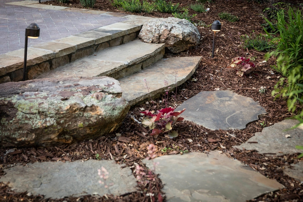 Mediterranean Sunken Patio in Littleton by C&H Landscaping - Photo 5