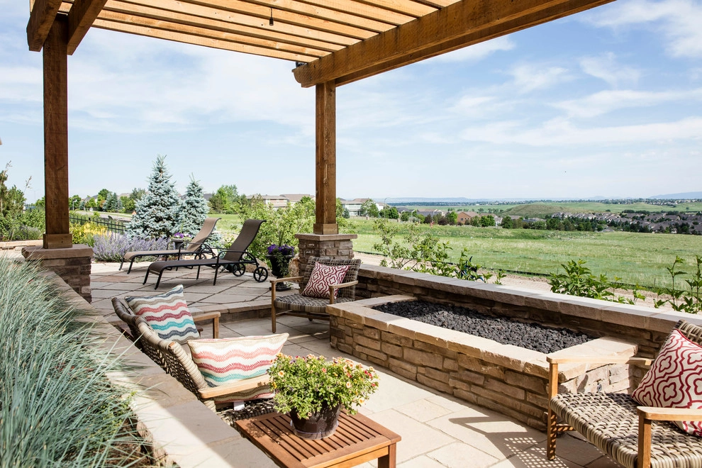 Rustic Colorado Outdoor Living by C&H Landscaping - Photo 2