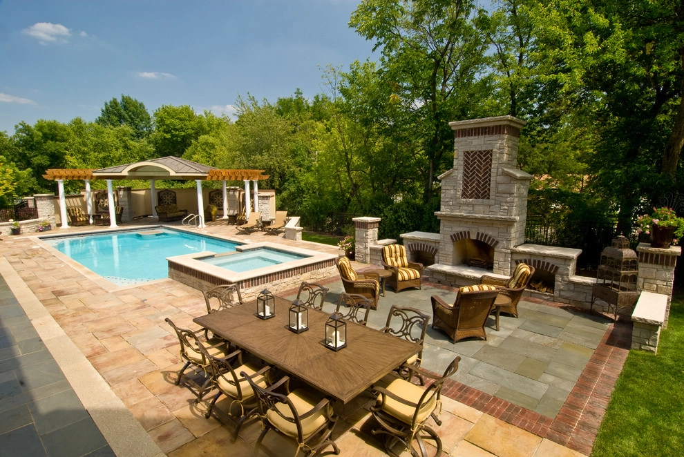 Naperville Private Residence Pool Patio by CB Conlin Landscapes Inc. - Photo 14