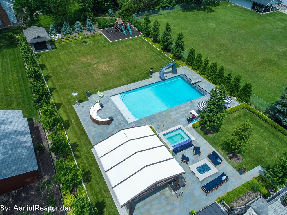 Palatine Private Residence Pool Patio by CB Conlin Landscapes Inc. - Photo 9