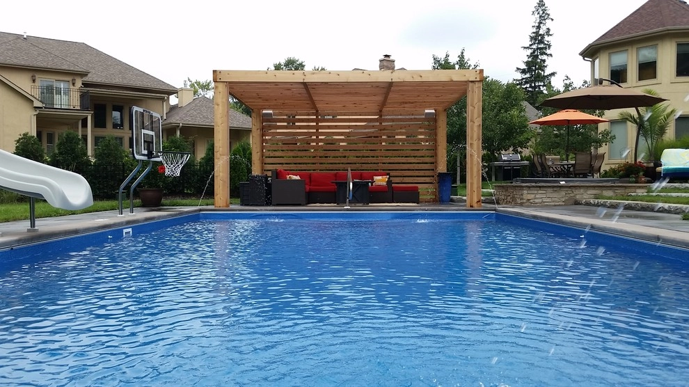Downers Grove Private Residence Pool Patio by CB Conlin Landscapes Inc. - Photo 2