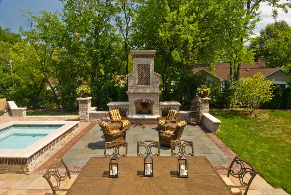 Naperville Private Residence Pool Patio by CB Conlin Landscapes Inc. - Photo 2