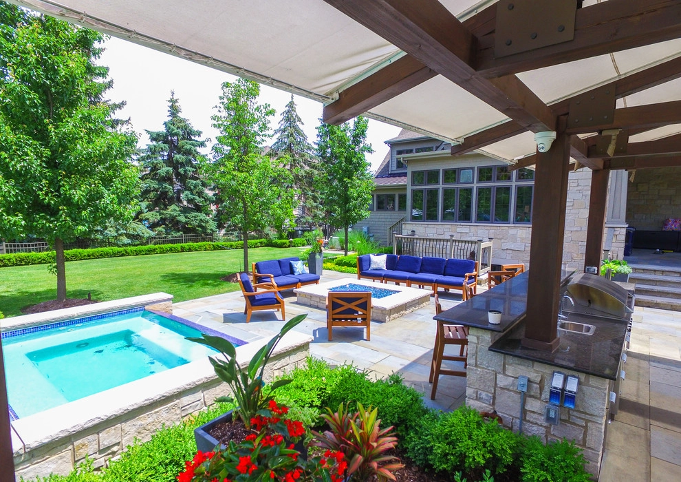 Palatine Private Residence Pool Patio by CB Conlin Landscapes Inc. - Photo 8