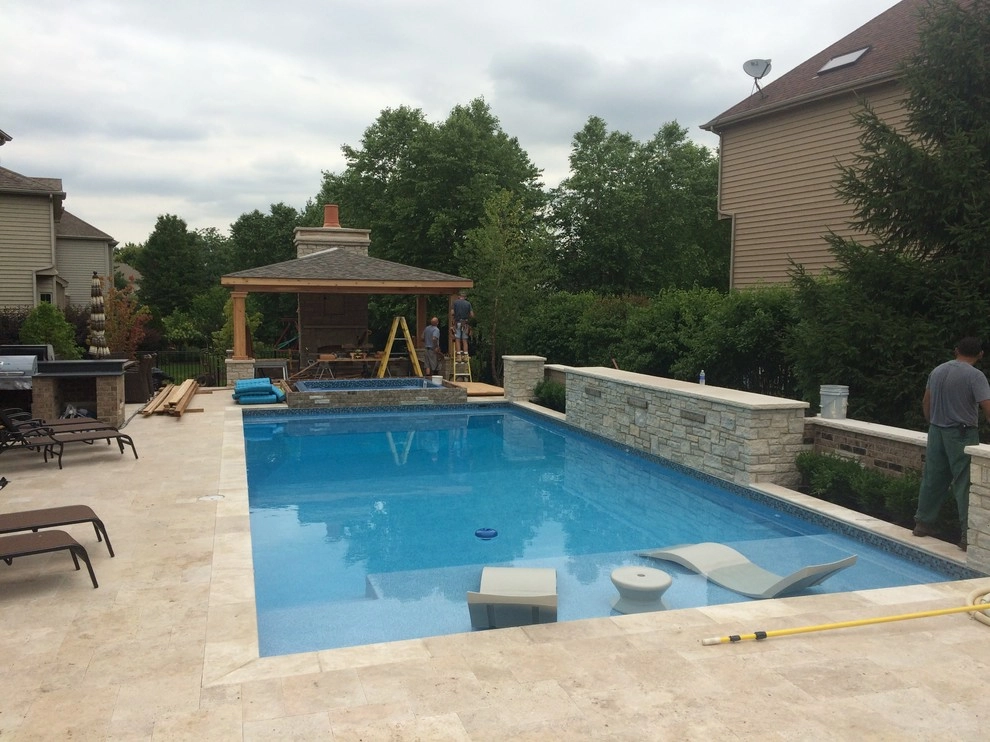 Naperville Private Residence Pool Patio by CB Conlin Landscapes Inc. - Photo 12