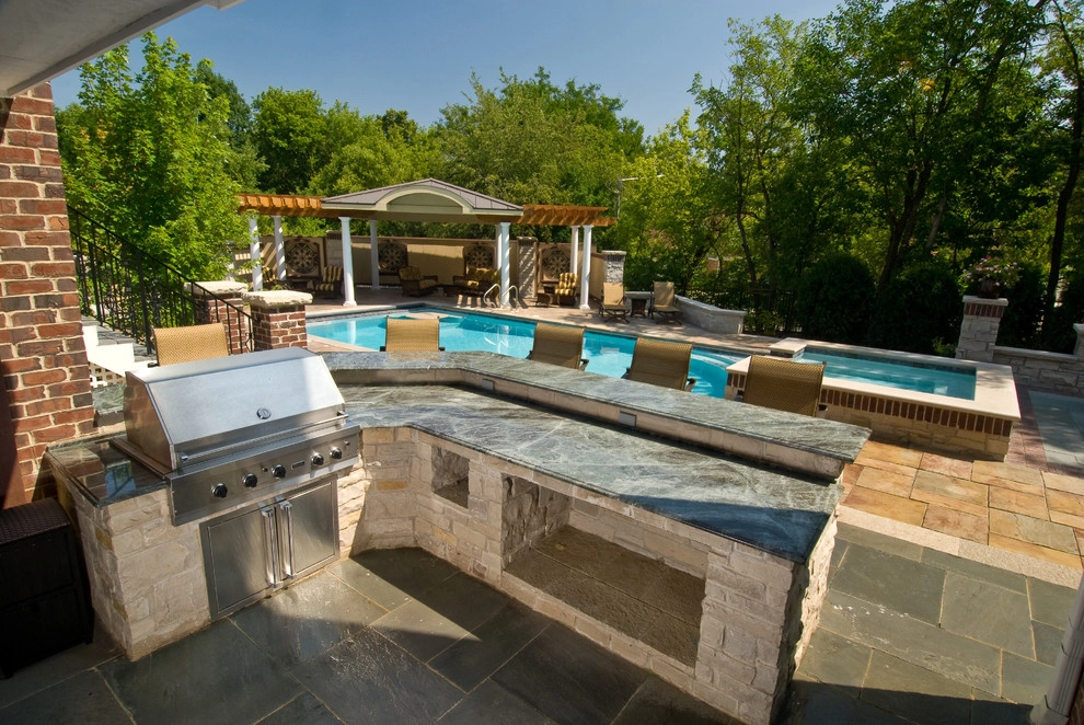Naperville Private Residence Pool Patio by CB Conlin Landscapes Inc. - Photo 10