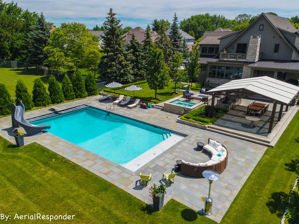 Palatine Private Residence Pool Patio by CB Conlin Landscapes Inc. - Photo 7