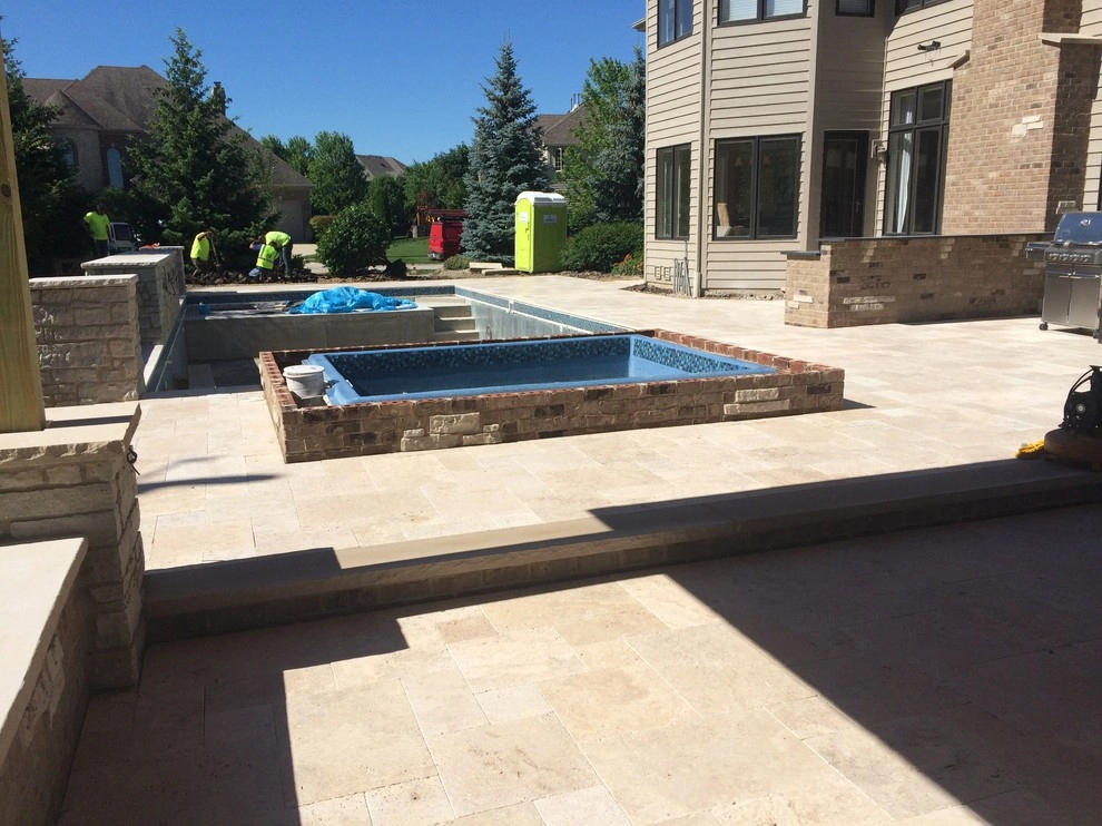 Naperville Private Residence Pool Patio by CB Conlin Landscapes Inc. - Photo 3