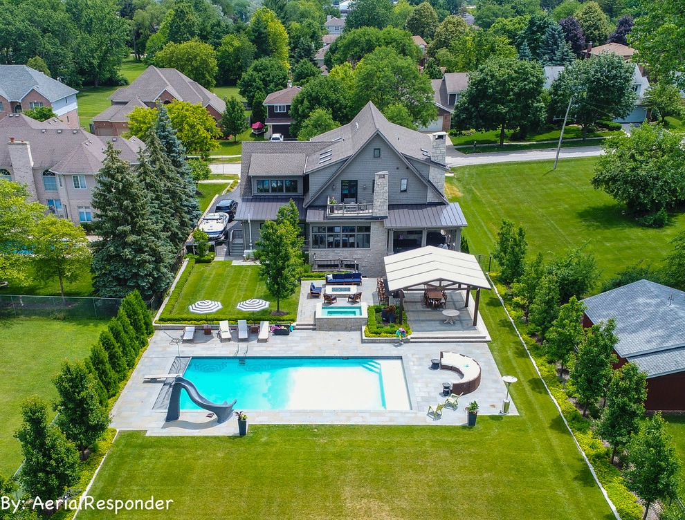 Palatine Private Residence Pool Patio by CB Conlin Landscapes Inc. - Photo 2