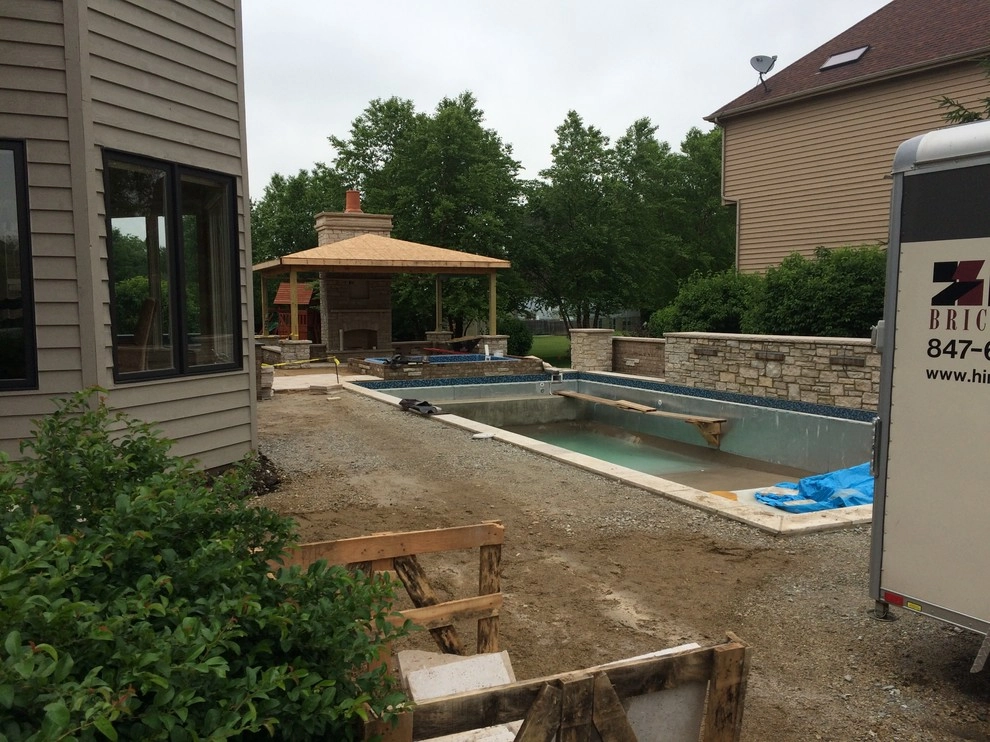 Naperville Private Residence Pool Patio by CB Conlin Landscapes Inc. - Photo 2