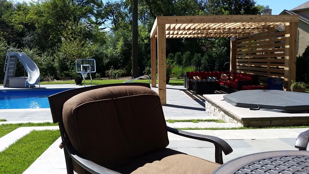 Downers Grove Private Residence Pool Patio by CB Conlin Landscapes Inc. - Photo 9