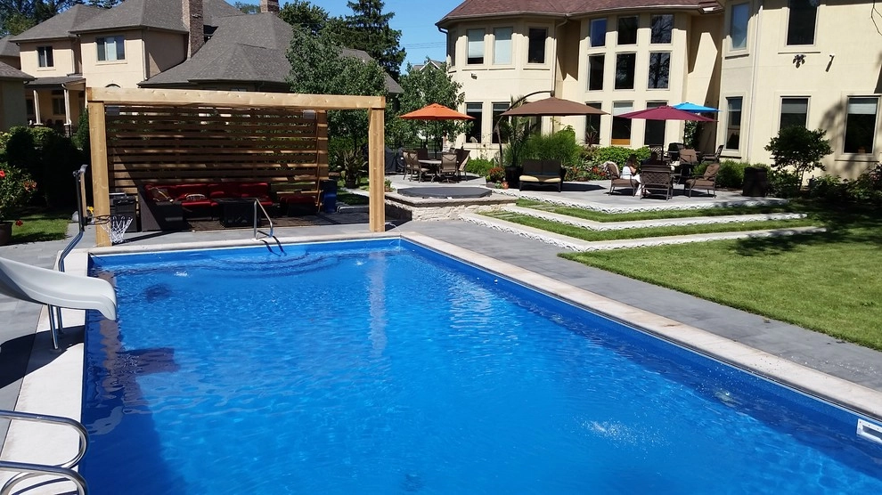 Downers Grove Private Residence Pool Patio by CB Conlin Landscapes Inc. - Photo 6