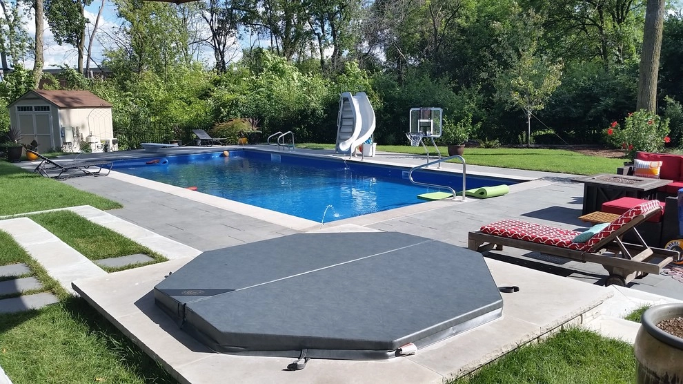 Downers Grove Private Residence Pool Patio by CB Conlin Landscapes Inc. - Photo 4