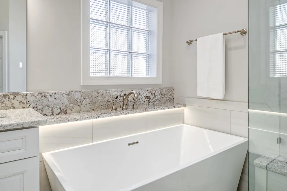 Elevated Point Primary Bathroom by Badin Lake Builders - Photo 2