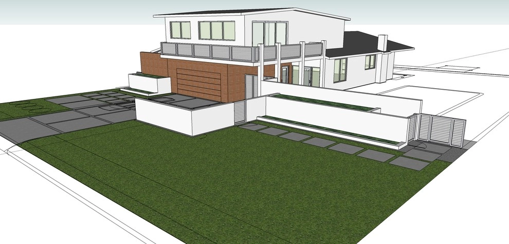 Hudson Bayou Mid-Century Renovation by BORDEN Landscape Design - Photo 6