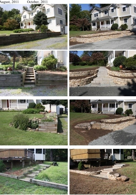 Before and after yard transformation by Classic Stonescaping & Gardens - Photo 2