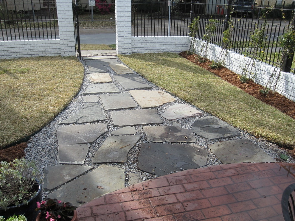 Limestone walkways with stepping stones by Clean Cut Landscape Co - Photo 5