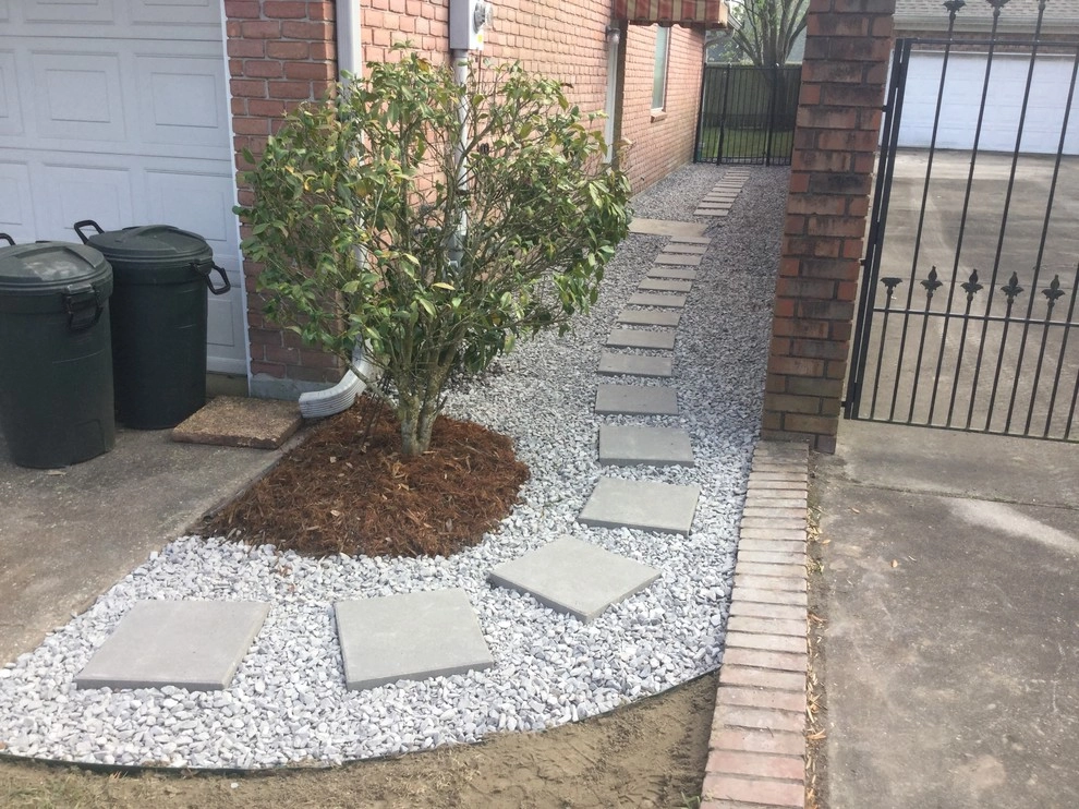 Limestone walkways with stepping stones by Clean Cut Landscape Co - Photo 4