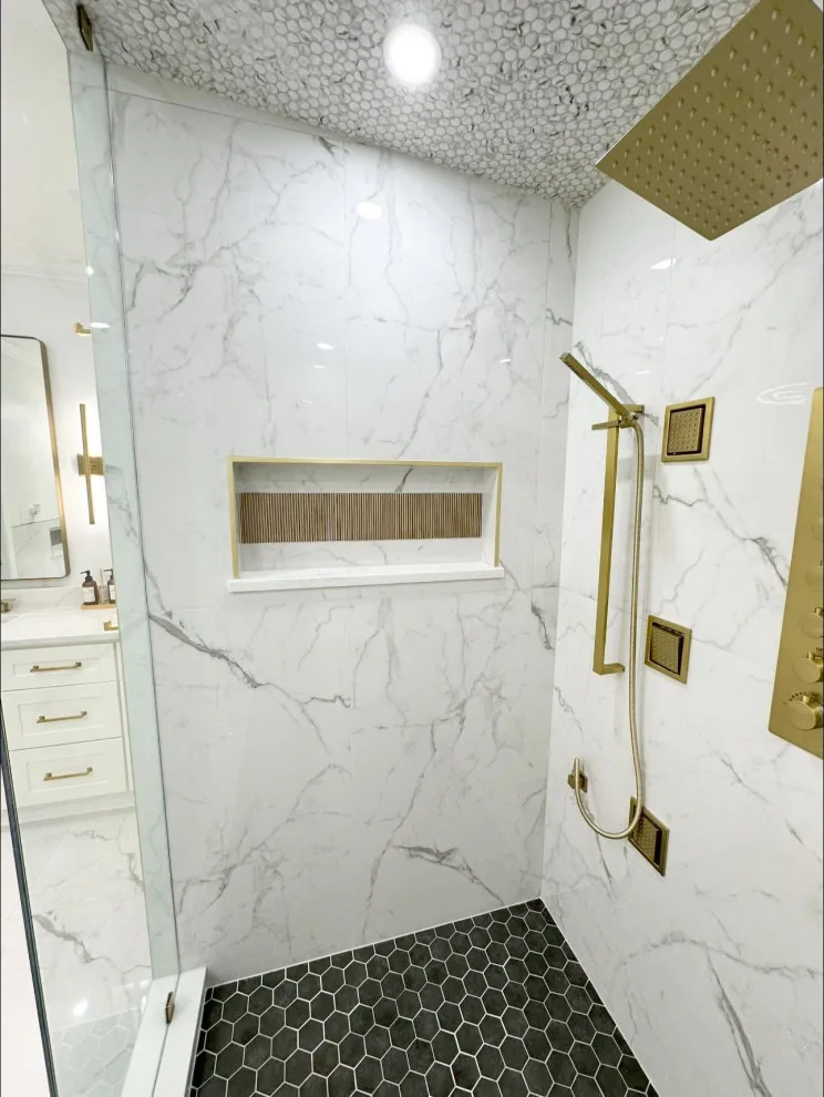 Modern Master Bathroom at Hunters Hollow by R & E Remodeling - Photo 10