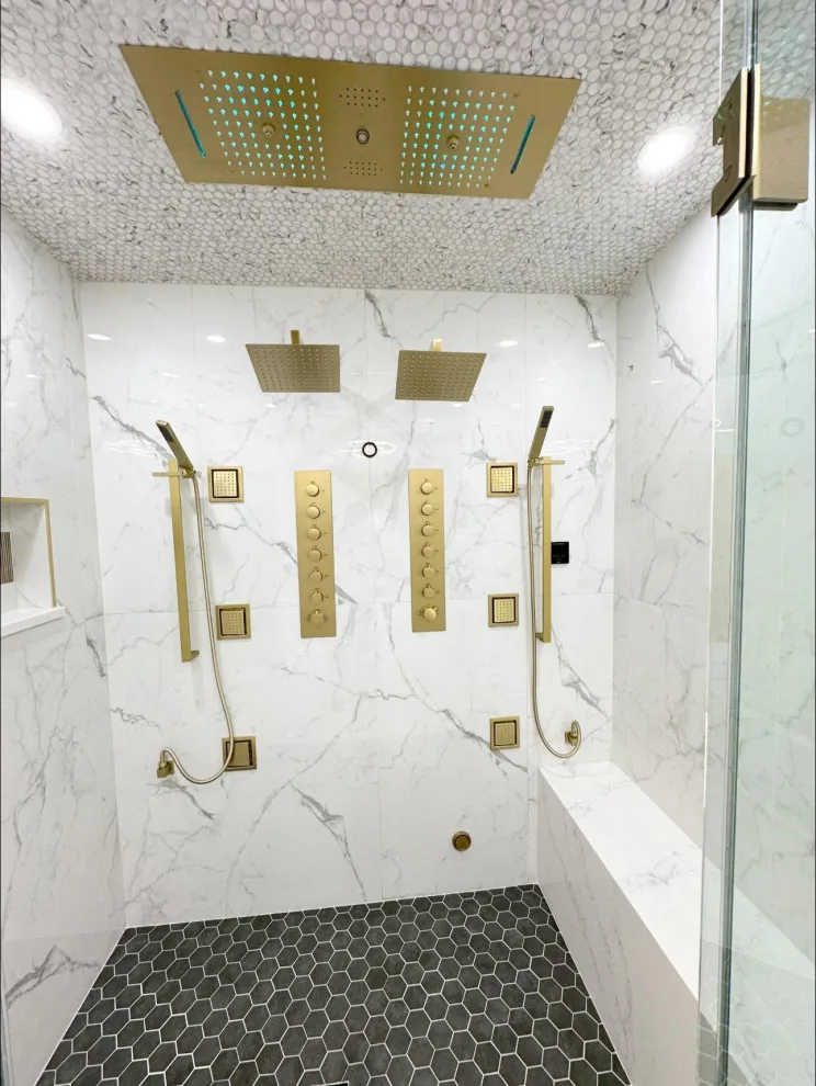 Modern Master Bathroom at Hunters Hollow by R & E Remodeling - Photo 3