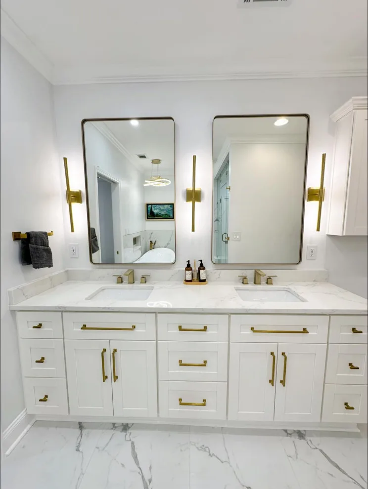 Modern Master Bathroom at Hunters Hollow by R & E Remodeling - Photo 2