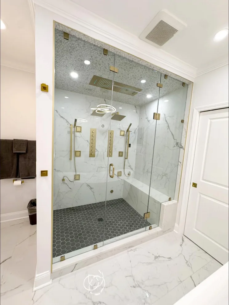 Modern Master Bathroom at Hunters Hollow by R & E Remodeling - Photo 8