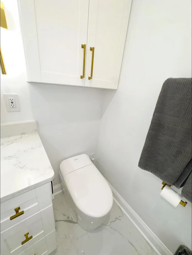 Modern Master Bathroom at Hunters Hollow by R & E Remodeling - Photo 7