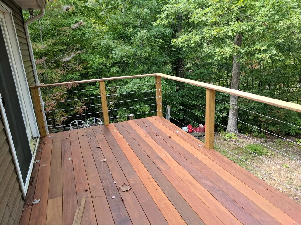 Ipe decking with stainless steel cable railings by A.M.Carter Construction Inc - Photo 4