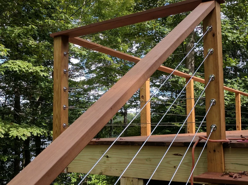 Ipe decking with stainless steel cable railings by A.M.Carter Construction Inc - Photo 3
