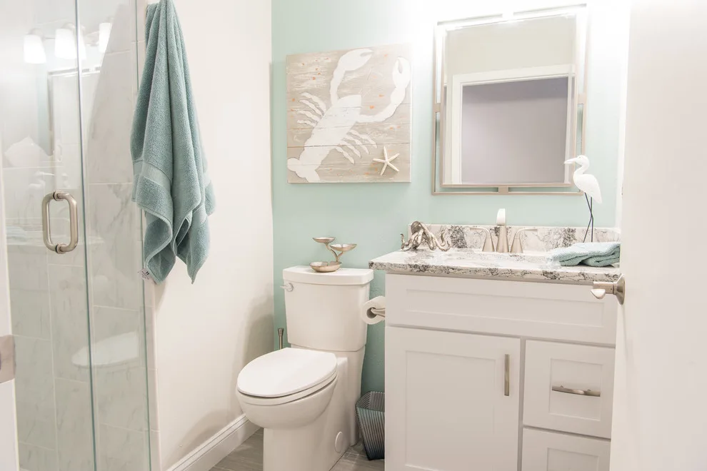 Cozy Coastal Guest Bathroom by J&J Carpet One Floor & Home - Photo 2