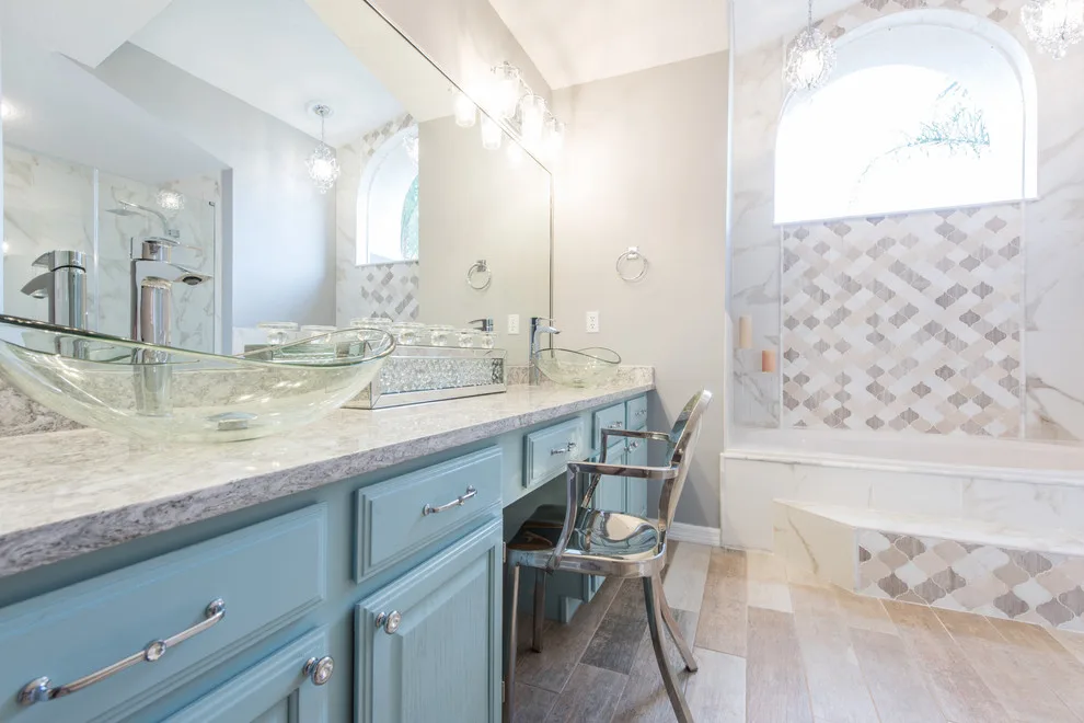 Luxurious Glamorous Master Bathroom by J&J Carpet One Floor & Home - Photo 19