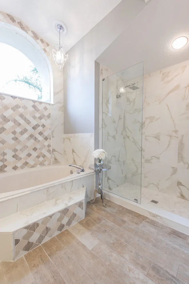 Luxurious Glamorous Master Bathroom by J&J Carpet One Floor & Home - Photo 7