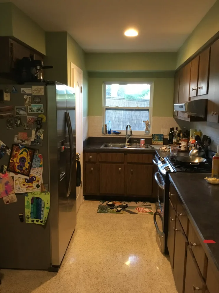 Mid Century Galley Kitchen Transformation: Then and Now by J&J Carpet One Floor & Home - Photo 3