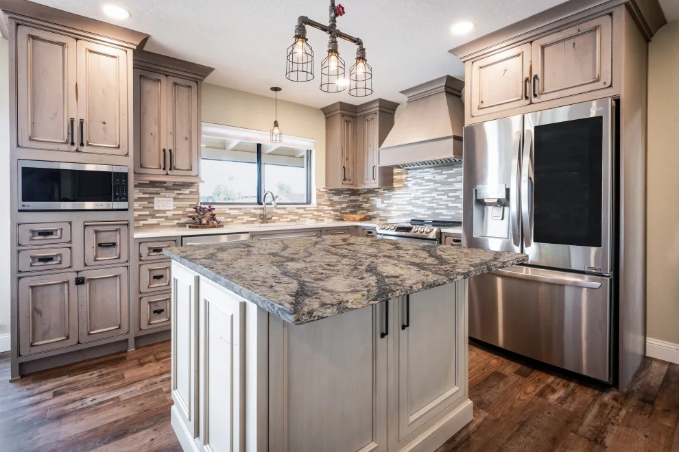 Industrial-Style Rustic Kitchen by J&J Carpet One Floor & Home - Photo 9