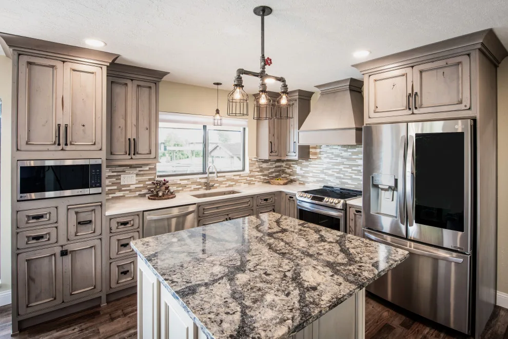 Industrial-Style Rustic Kitchen by J&J Carpet One Floor & Home - Photo 5