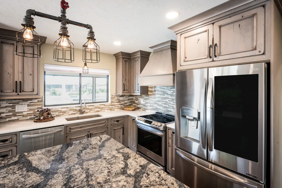 Industrial-Style Rustic Kitchen by J&J Carpet One Floor & Home - Photo 18