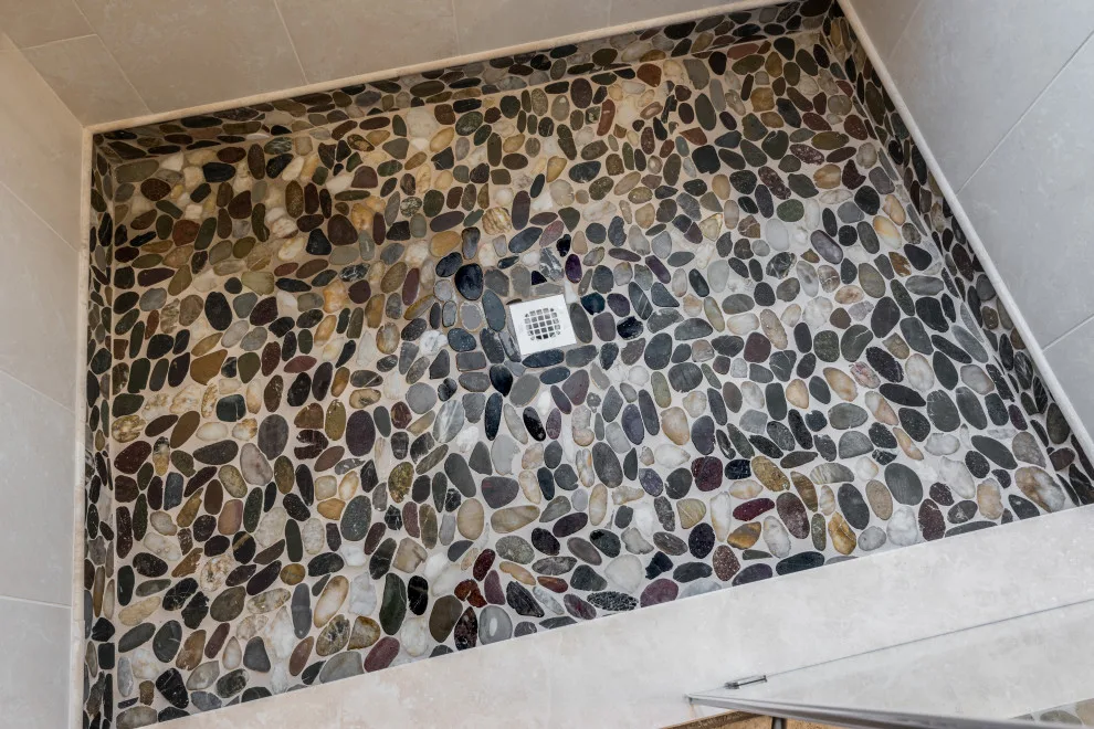 Coastal-Inspired Traditional Master Bathroom by J&J Carpet One Floor & Home - Photo 2
