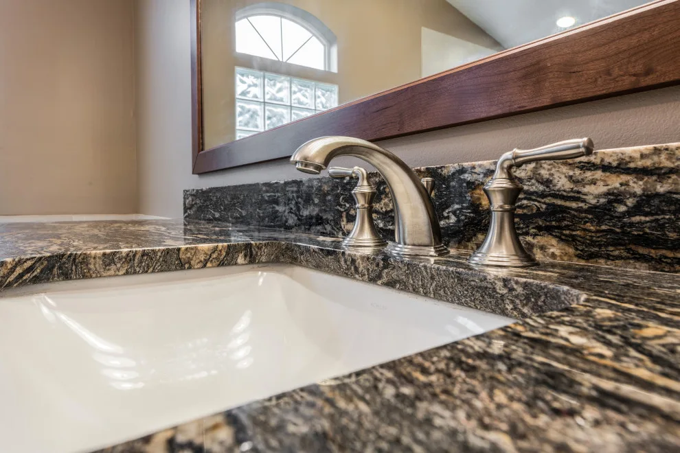 Coastal-Inspired Traditional Master Bathroom by J&J Carpet One Floor & Home - Photo 14