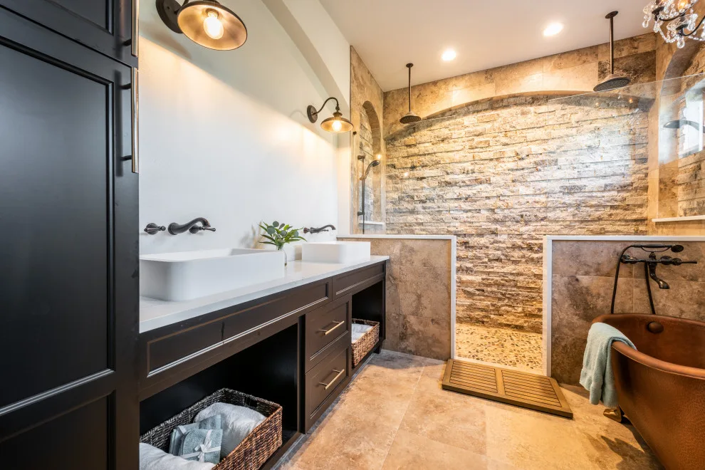 Tuscan Villa Primary Bathroom by J&J Carpet One Floor & Home - Photo 5