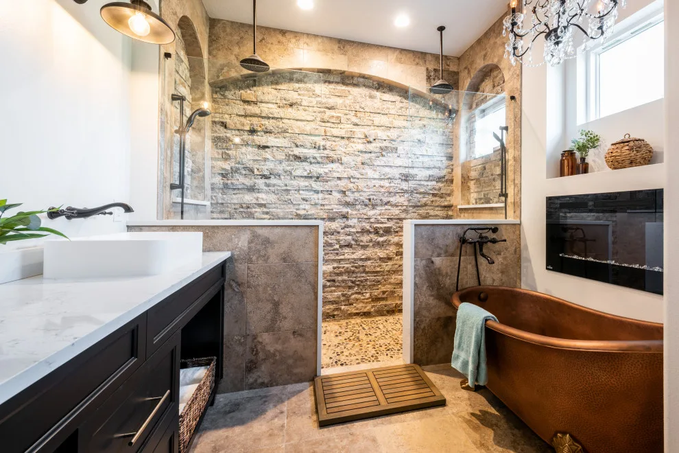 Tuscan Villa Primary Bathroom by J&J Carpet One Floor & Home - Photo 6