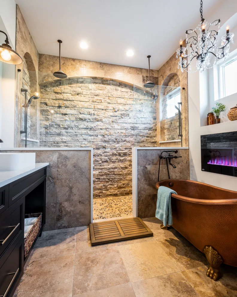 Tuscan Villa Primary Bathroom by J&J Carpet One Floor & Home - Photo 2