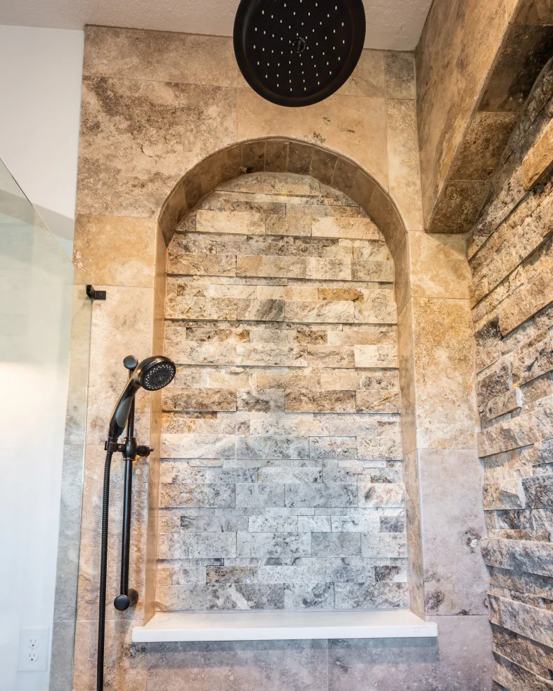 Tuscan Villa Primary Bathroom by J&J Carpet One Floor & Home - Photo 4