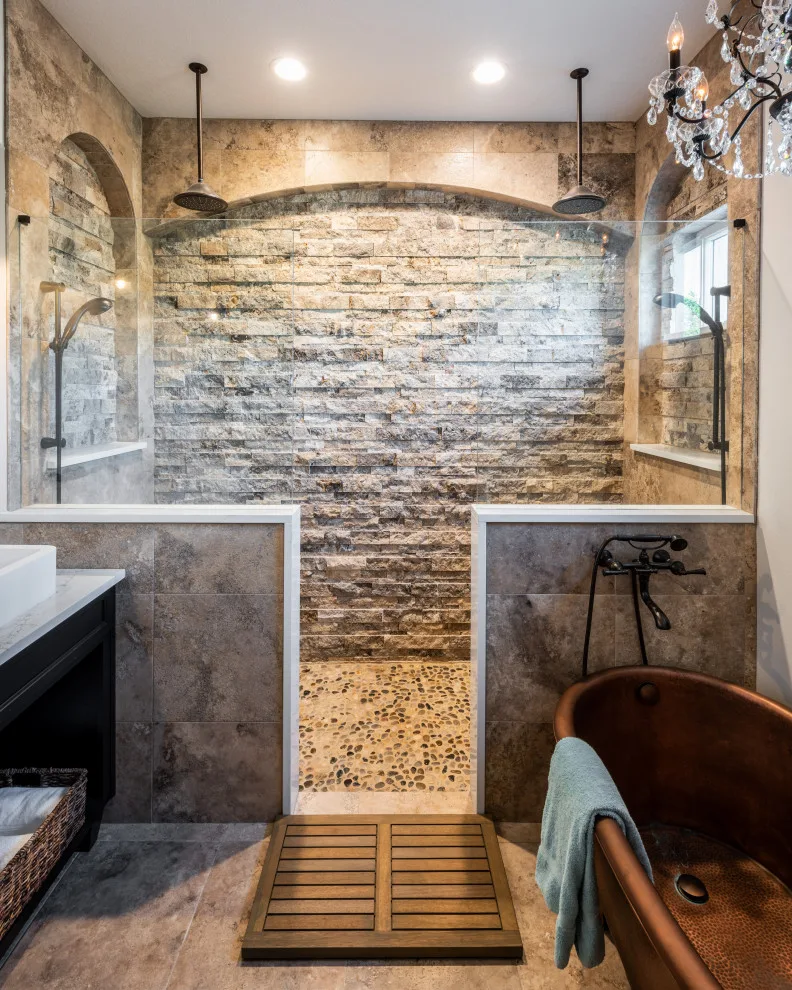 Tuscan Villa Primary Bathroom by J&J Carpet One Floor & Home - Photo 8