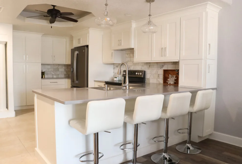 Stunning White Shaker Kitchen by J&J Carpet One Floor & Home - Photo 7